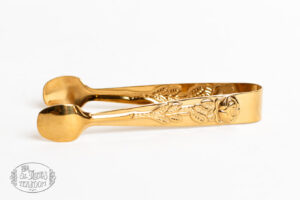 Online Tea Shop Gifts for Tea Lovers Rose Handle Sugar Tongs gold