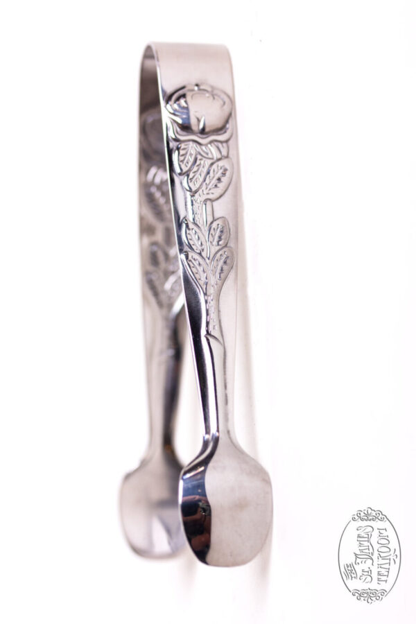 Online Tea Shop Gifts for Tea Lovers Rose Handle Sugar Tongs Silver Plated