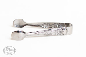 Online Tea Shop Gifts for Tea Lovers Rose Handle Sugar Tongs Silver Plated full size