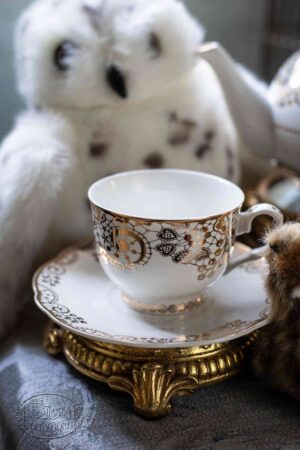 Online teashop gifts for tea lovers china gold lace berry tea cup and saucer