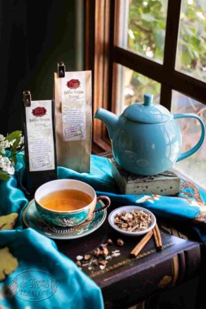 online tea shop loose leaf tea golden dragon ginseng herbal tea 1