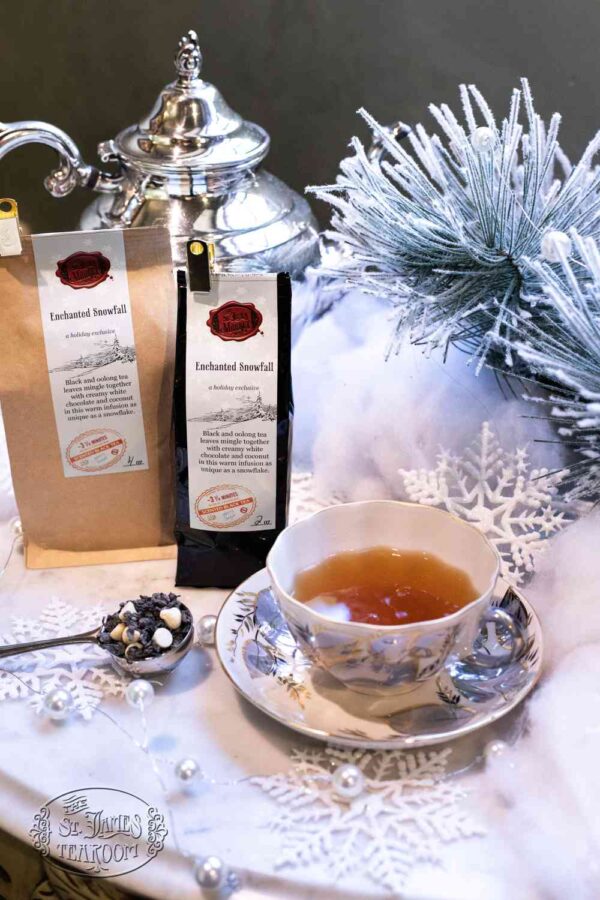 Online Tea Shop Seasonal Exclusive Enchanted Snowfall with Leaves