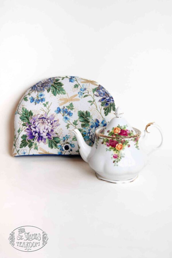 Online tea shop gifts for tea lovers tea cozy whispering wings droagonfly with tea pot