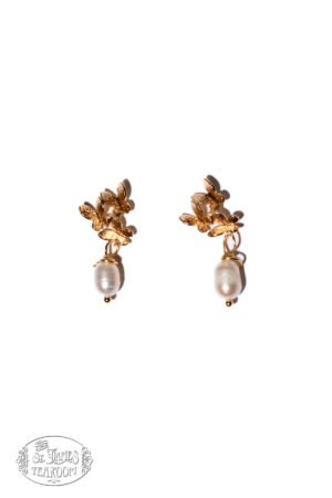 online tea shop garden pearl earrings