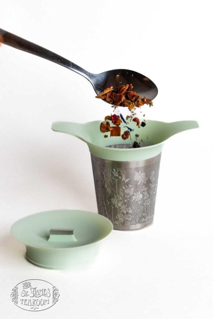 Beautiful Tea Basket Infuser. Mint. St. James SHOP