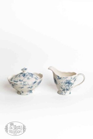 OnlineTeaShopGiftforTeaLoversBlueRoseToileCreamerandSugar