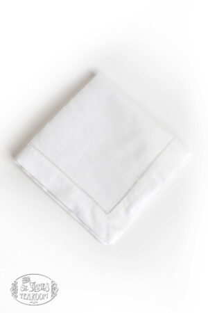 Classic Hemstitch Linen Tea Napkins - Image 3