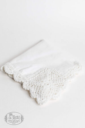 Crochet Lace Linen Tea Napkins - Image 5