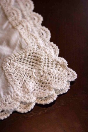 Crochet Lace Linen Tea Napkins - Image 10