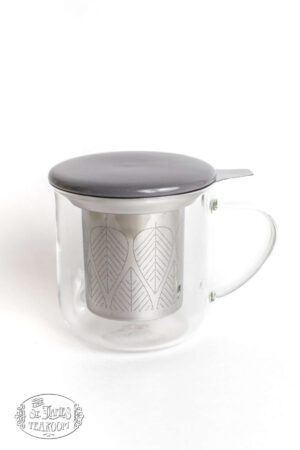 Eva Glass Tea Mug with Infuser - Image 2