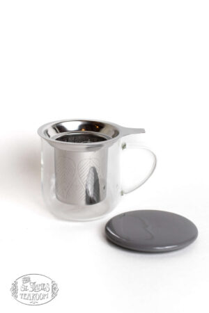 Eva Glass Tea Mug with Infuser - Image 4