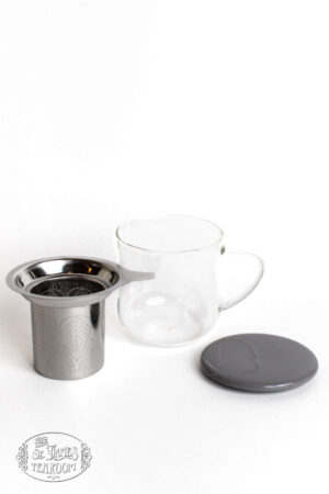 Eva Glass Tea Mug with Infuser - Image 5