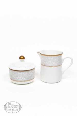 OnlineTeaShopStJamesChinaVictorianDamaskCreamerSugarSet