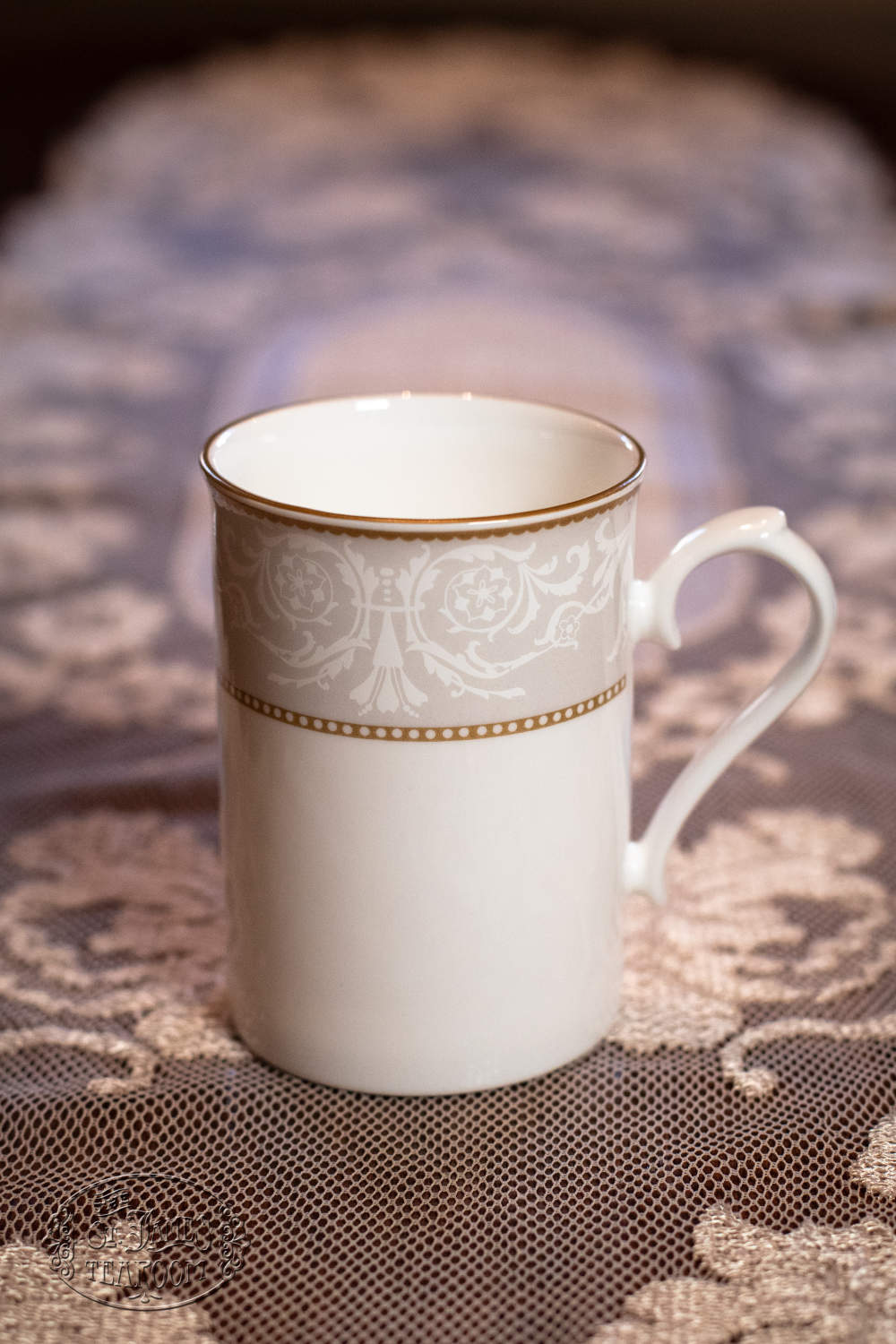 St. James Tearoom Fine Bone China - Victorian Damask - Tea Mug