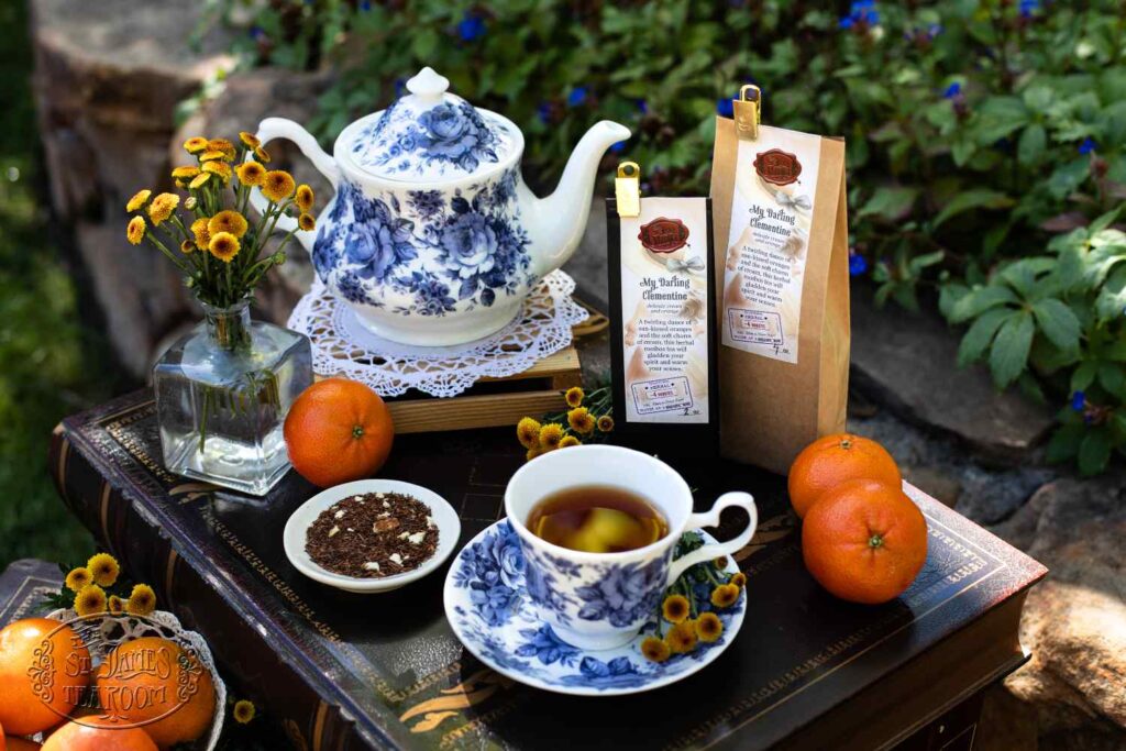 St. James Tearoom Online Tea Shop - Brand-New Herbal Tea - My Darling Clementine St. James Tearoom Online Tea Shop - Brand-New Herbal Tea - My Darling Clementine