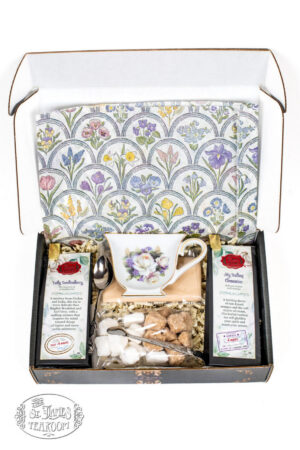 St James Online Tea Shop - Celebrations Gift Package - Midnight Blue Keepsake Box - Inside