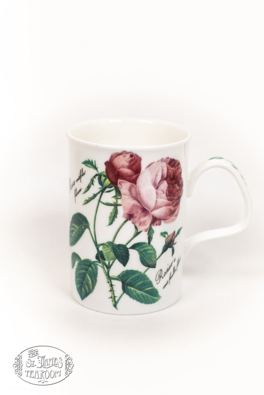 St James Tearoom albuquerque gifts for tea lovers Redoute Rose Mug